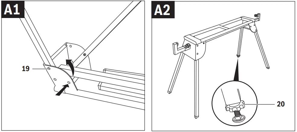 BOSCH GTA 2600 Professional Mitre Saw Stand-3