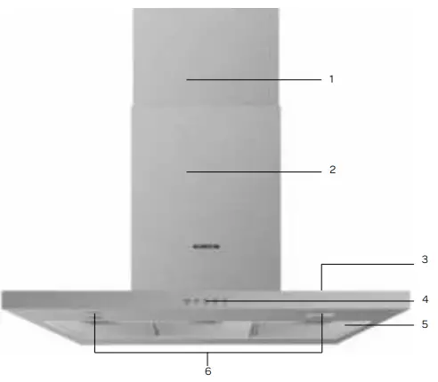 INVENTUM AKB6004RVS Wall Mount Cooker Hood - Fig 1