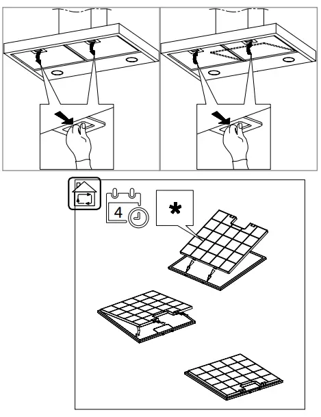 INVENTUM AKB6004RVS Wall Mount Cooker Hood - Fig 6