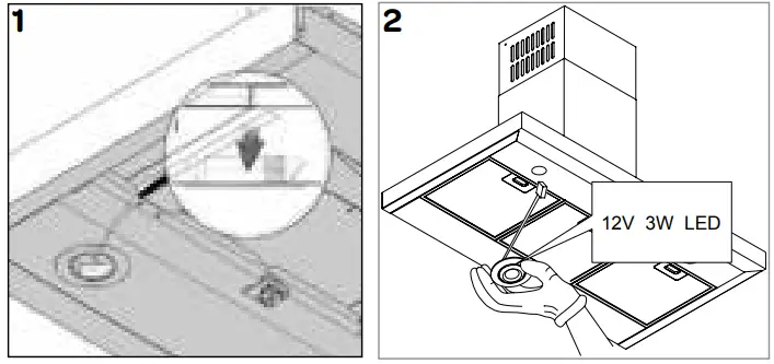 INVENTUM AKB6004RVS Wall Mount Cooker Hood - Fig 7