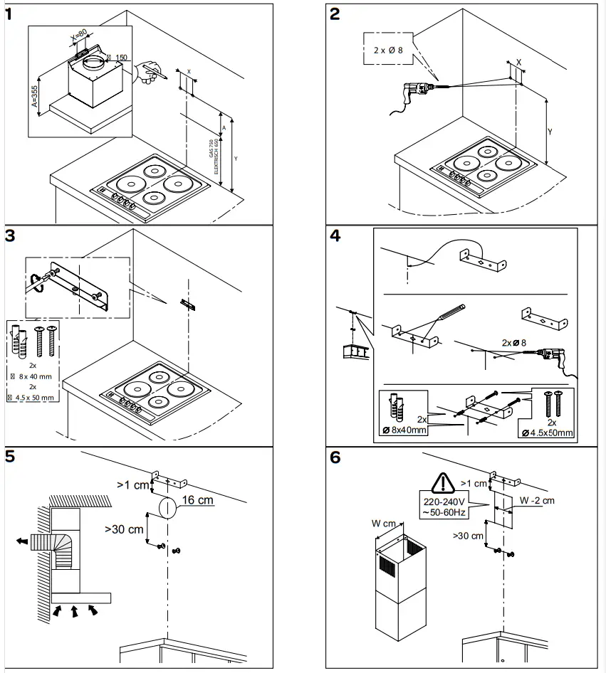INVENTUM AKB6004RVS Wall Mount Cooker Hood - Fig 8