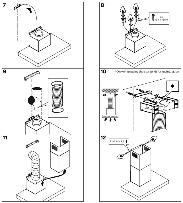 INVENTUM AKB6004RVS Wall Mount Cooker Hood - Fig 9