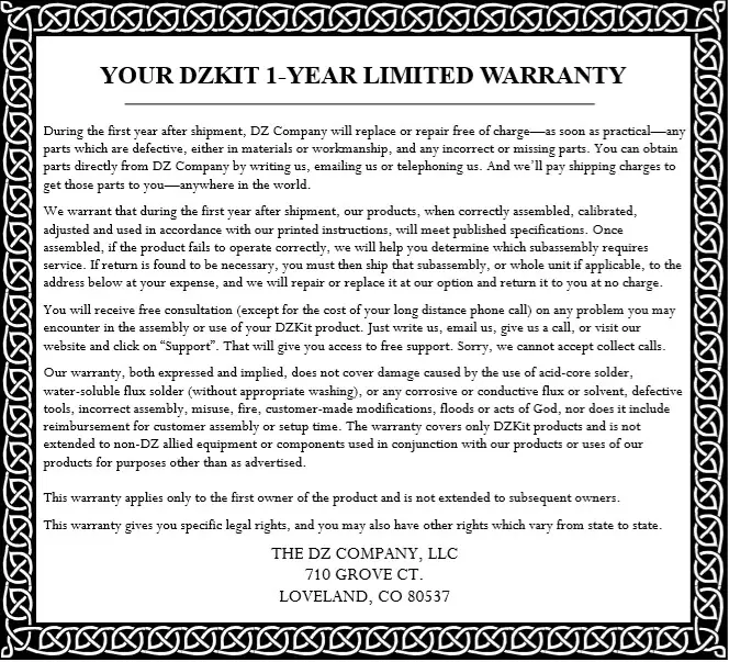 DZKit Sienna XL 250W HF 6 Transceiver Kit - sartificate