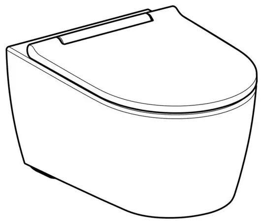 GEBERIT WC STOL One Turboflush Med Sits Vit -