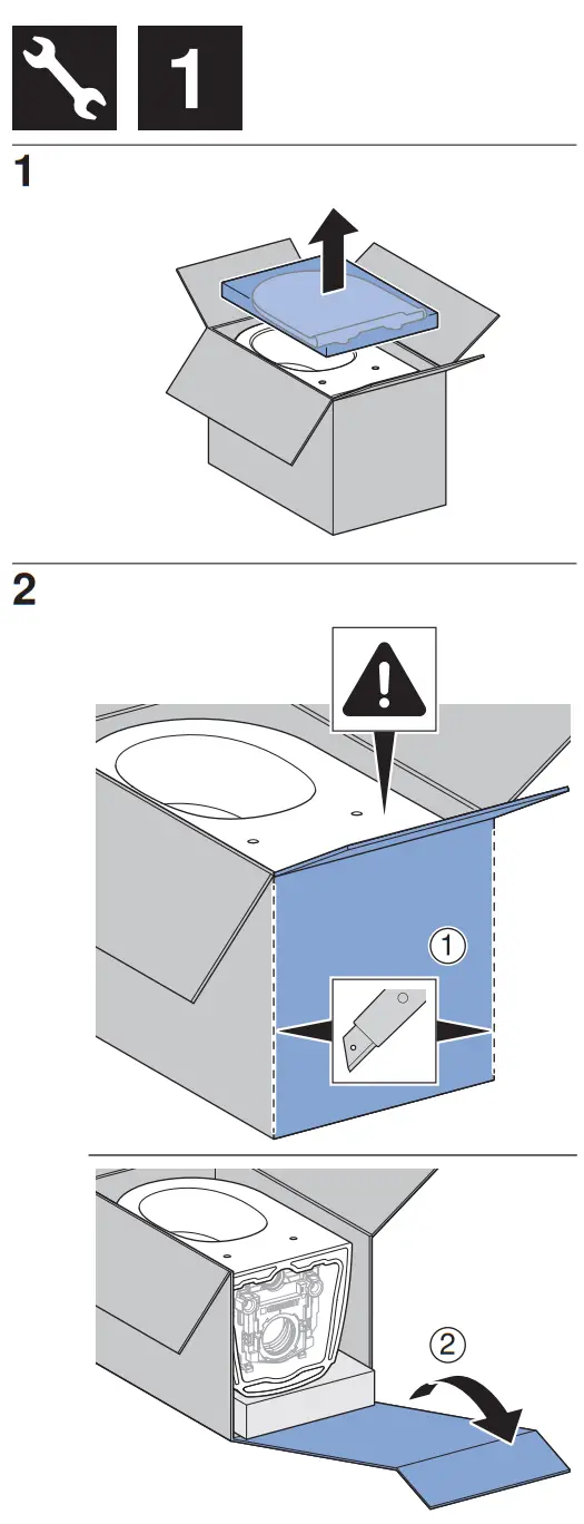 GEBERIT WC STOL One Turboflush Med Sits Vit - 1