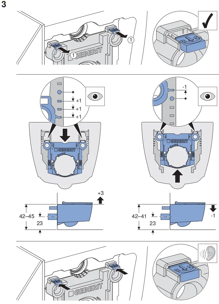 GEBERIT WC STOL One Turboflush Med Sits Vit - 2