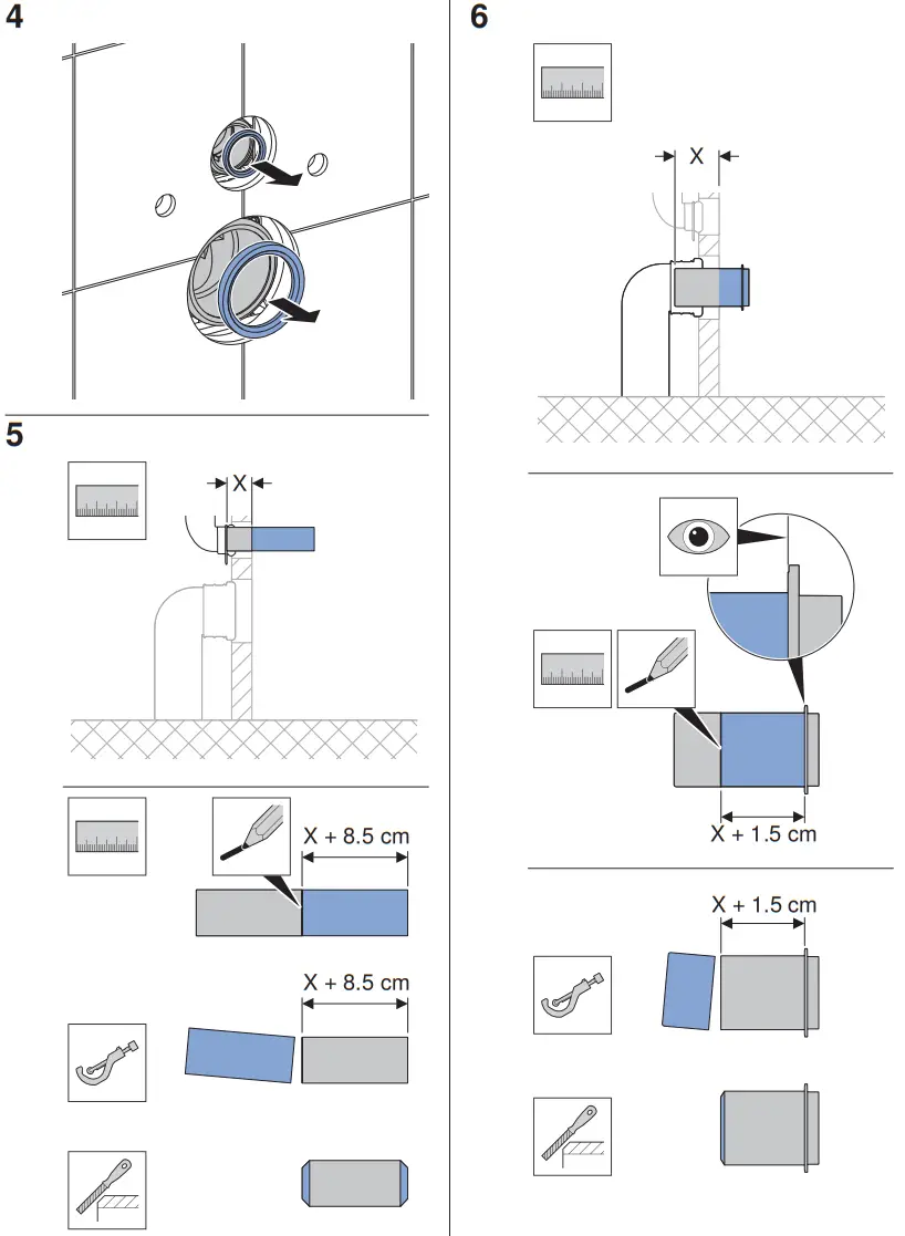 GEBERIT WC STOL One Turboflush Med Sits Vit - 3