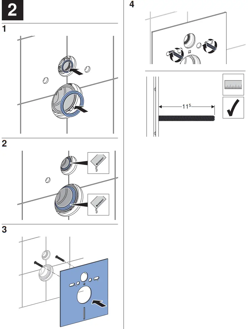 GEBERIT WC STOL One Turboflush Med Sits Vit - 5