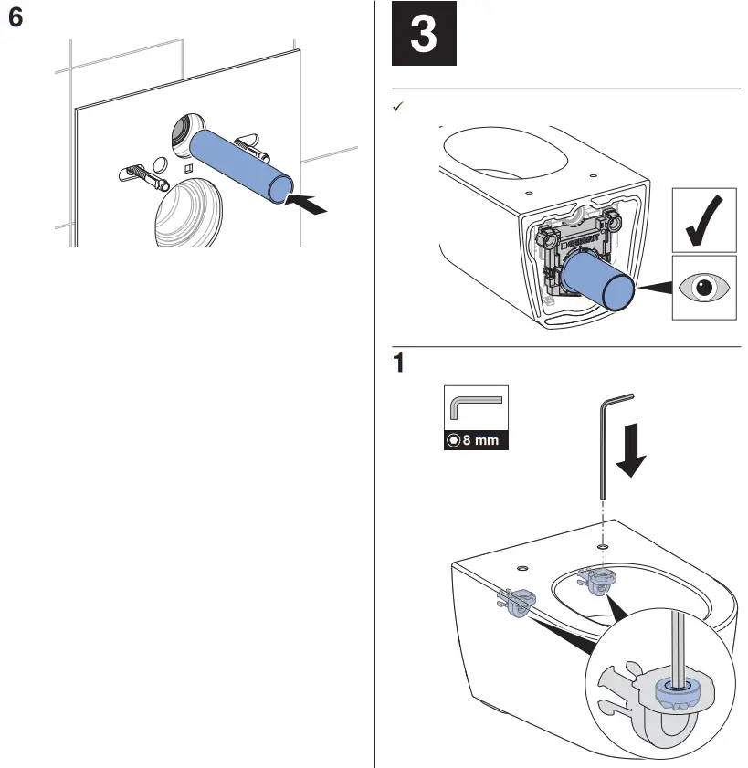 GEBERIT WC STOL One Turboflush Med Sits Vit - 7