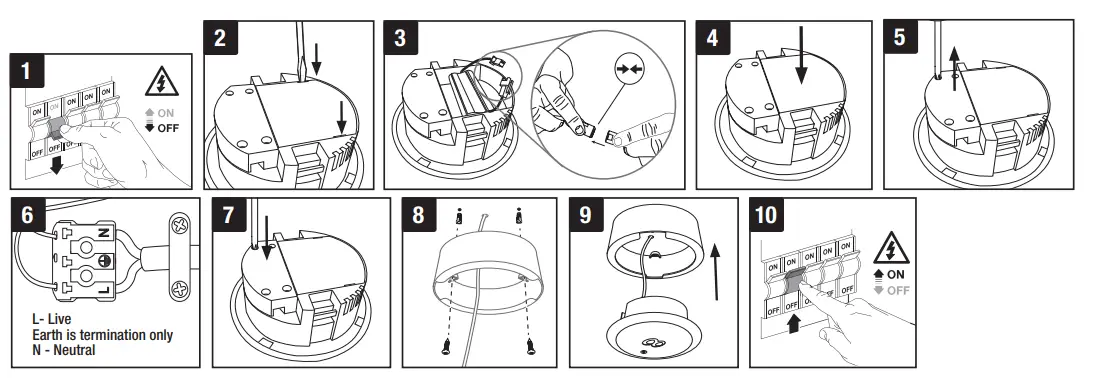 AURORA EN-EMDLST 3W Self Test Emergency Downlight fig 2