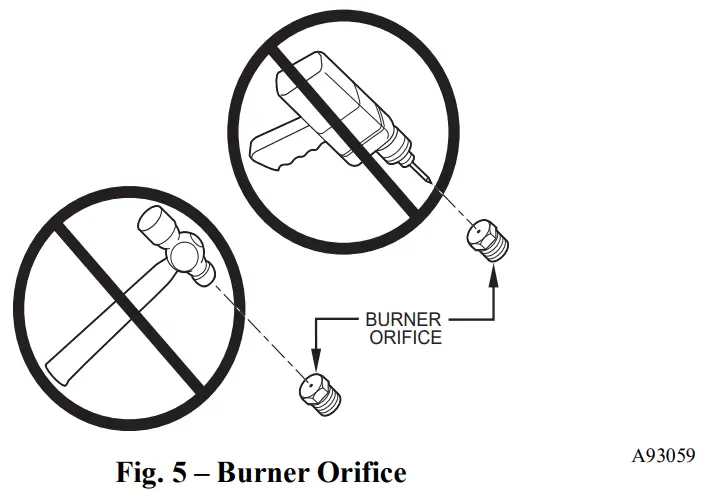 PERMASTELL AG KN018SNP 03 Gas Conversion Kit - Burner Orifice