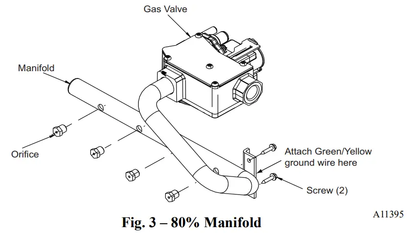 PERMASTELL AG KN018SNP 03 Gas Conversion Kit - manifold and discard