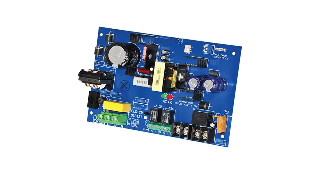 Altronix Ols120 Off-line Power Supply/charger Installation Guide