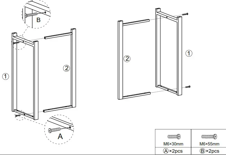 BYBLIGHT BB C0666XL Wood Finish Rectangle Long Console Table - overview 3