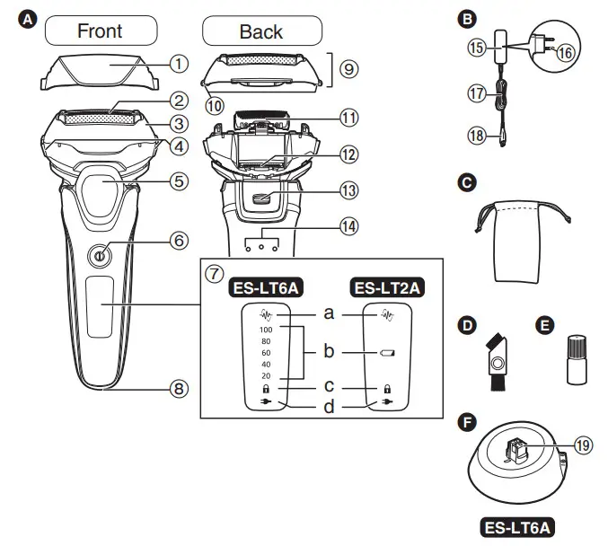 Panasonic ES-LT2A AC Rechargeable Shaver - icon 5