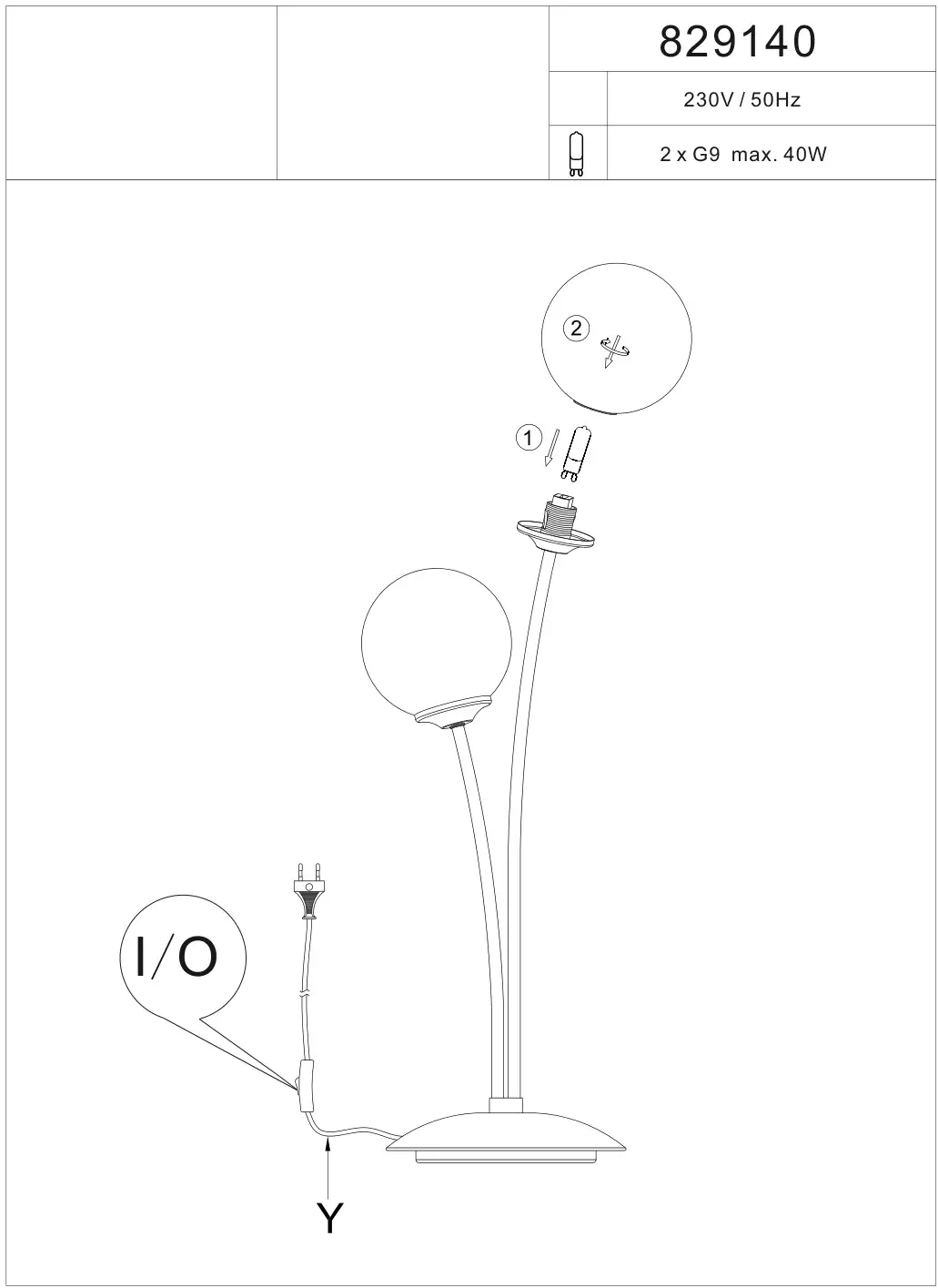 Paul Neuhaus 829140 Greta Table Lamp Instructions