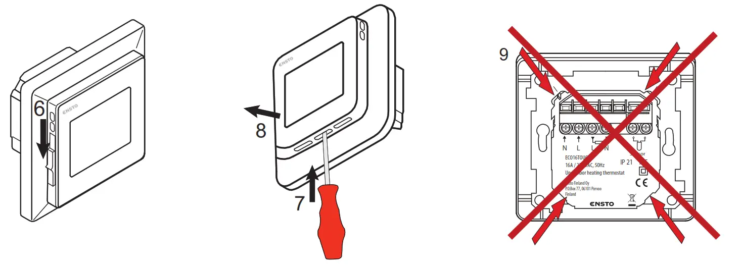 ENSTO ECO16TOUCH Combination Thermostat fig2