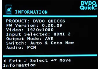 DVDO Quick6 6x2 4K Ultra HD HDMI Switcher-15