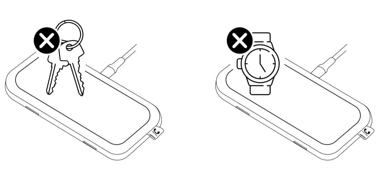 FRESH N REBEL Base Wireless Charger Duo Pad - PRECAUTIONS