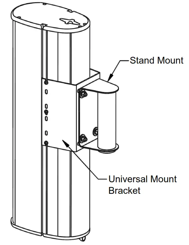 biamp E200 SAK Desono E Series ENT200 Stand Adapter Kit - Fig