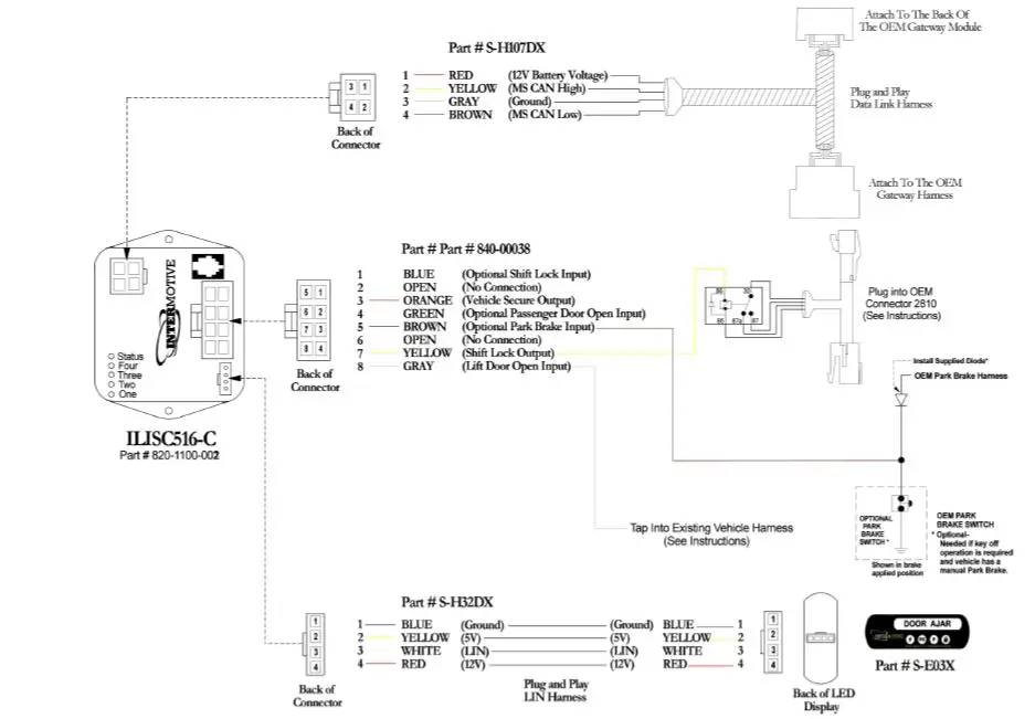 INTERMOTIVE B-ILISC516-C Shift Interlock-20