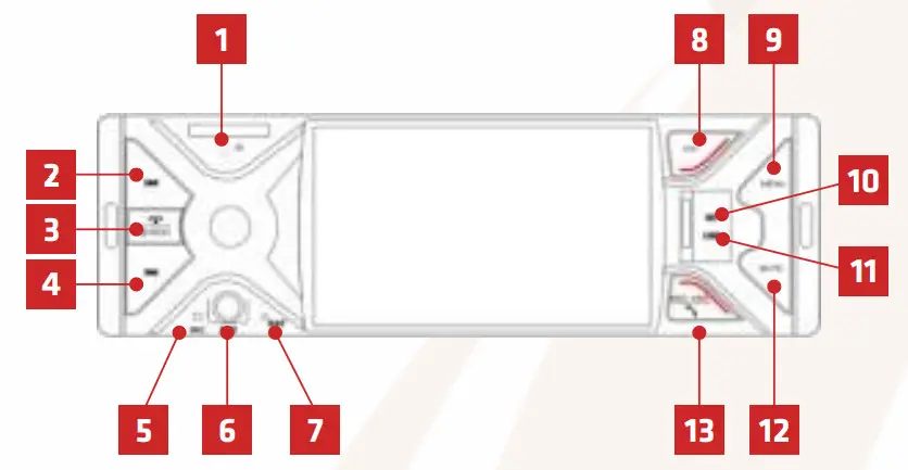 xblitz RF400 CAM Car Radio with Reversing Camera - Figure 3