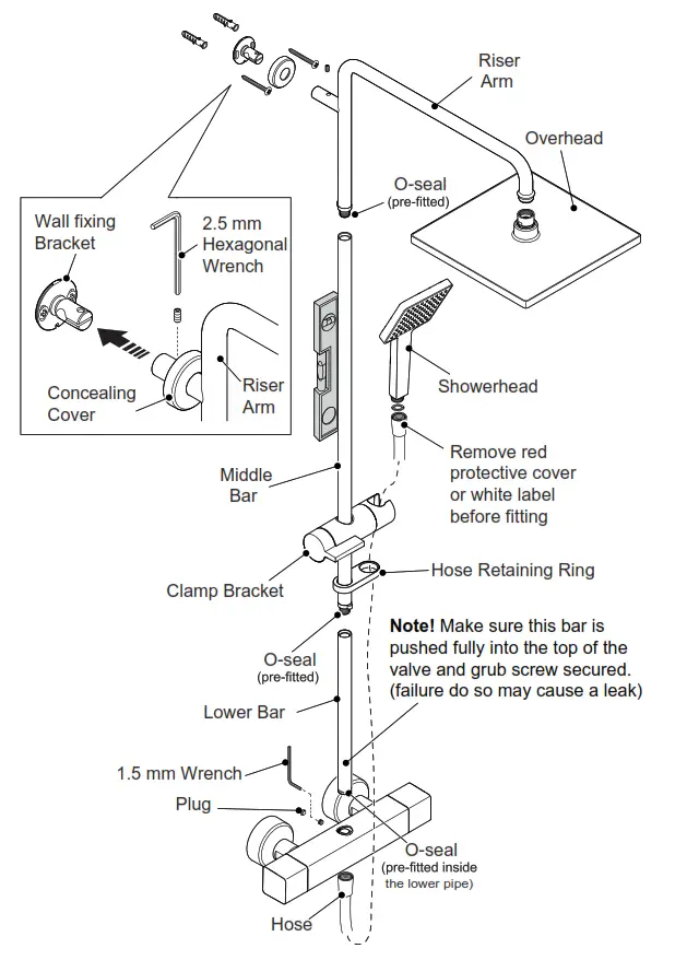 Installing the Shower Fittings