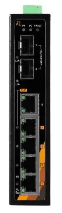 Leonton PG2-0702-SFP, PG2-0702-SFP-T 7 Port Industrial Gigabit PoE plus Ethernet Switch