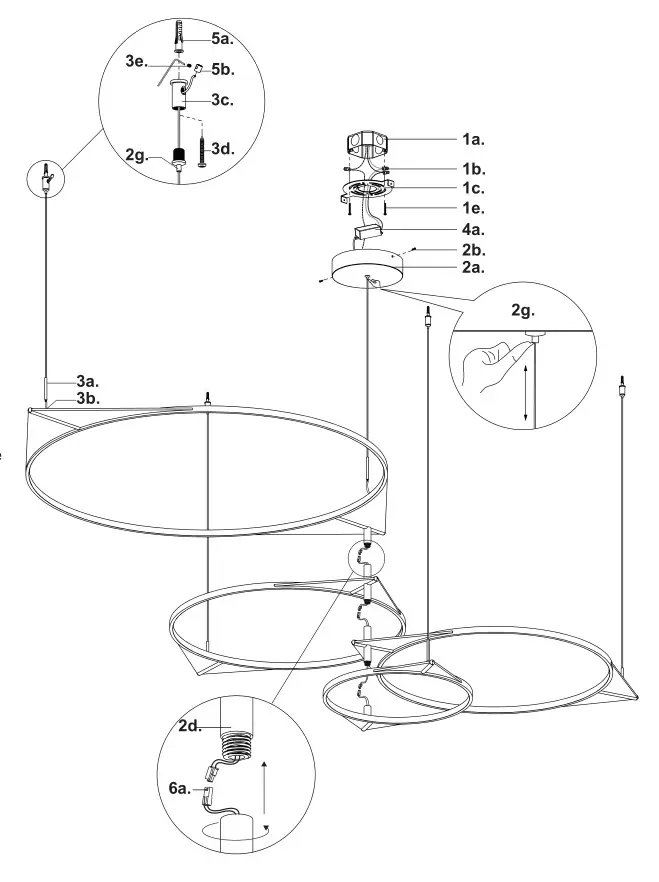 KUZCO MP84483 Ceiling LED Multi Pendants - overview