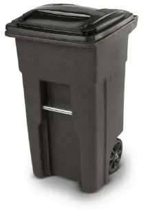 Toter 25532 R1BLU Blue Plastic Wheeled Kitchen Trash Can - fig 1Toter logo