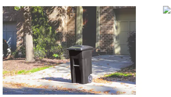 Toter 25532 R1BLU Blue Plastic Wheeled Kitchen Trash Can - fig2