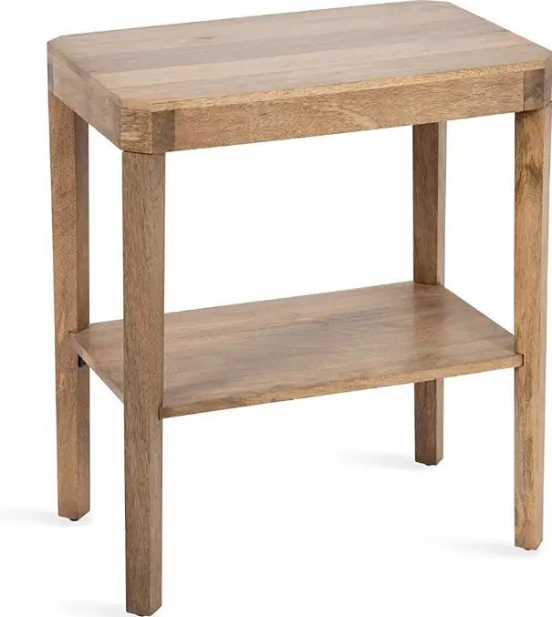 The-Home-Averly-21-Inch-Wide-White 25-in-High-Rectangle-Wood-End-Table-PRODUCT