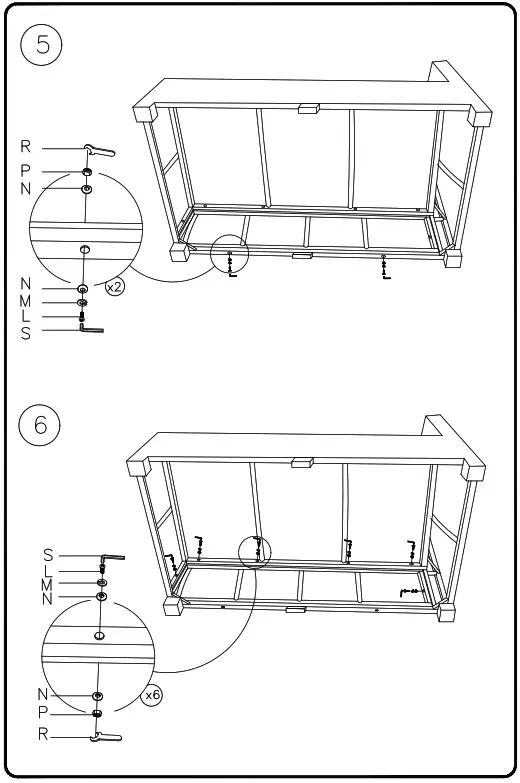 ASHLEY P440-854 5 Piece Set Lounge Set - 5