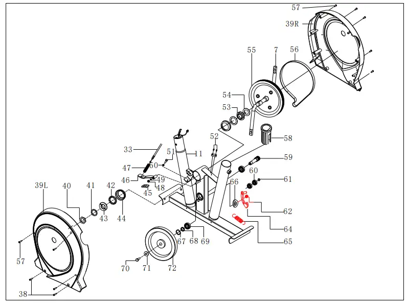 ONE FITNESS RM8740 Magnetic Bike - fig 2