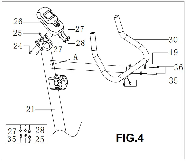 ONE FITNESS RM8740 Magnetic Bike - fig 6