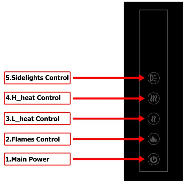 DESK AND WALL-MOUNTED ELECTRIC FIREPLACE 3