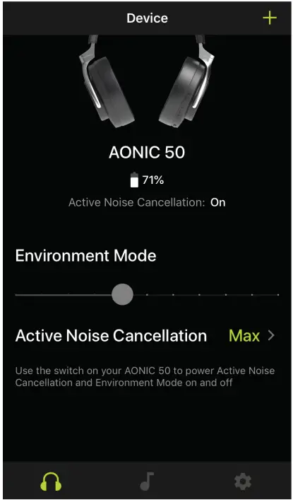 SHURE SBH2350 AONIC 50 Wireless Headphones -DEVICE 1