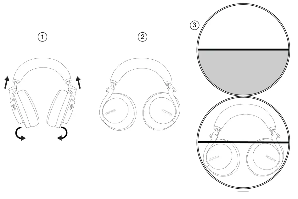 SHURE SBH2350 AONIC 50 Wireless Headphones -FIG3