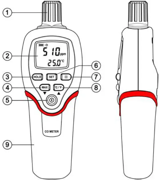 Sefram 9893 Carbon Monoxide Meter 01