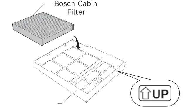 BOSCH T10 Cabin Filters - Installing your Bosch cabin filter