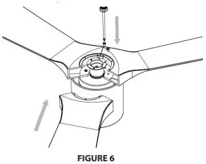 FIG 13 ATTACHING THE FAN BLADES