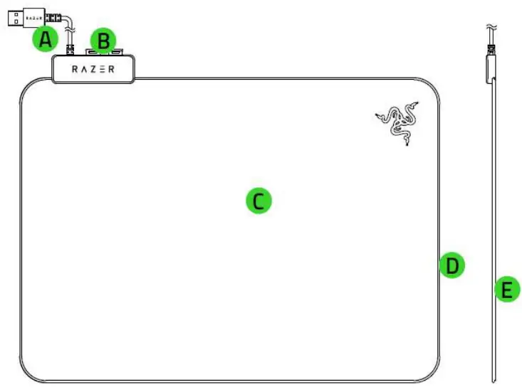 RAZER Firefly V2 Gaming Mouse Pad -