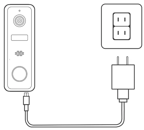 EZVIZ VDB2 Video Doorbell Camera - USB Power