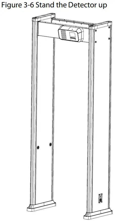 dahua isc d106 Walk Through Metal Detector - Detector up