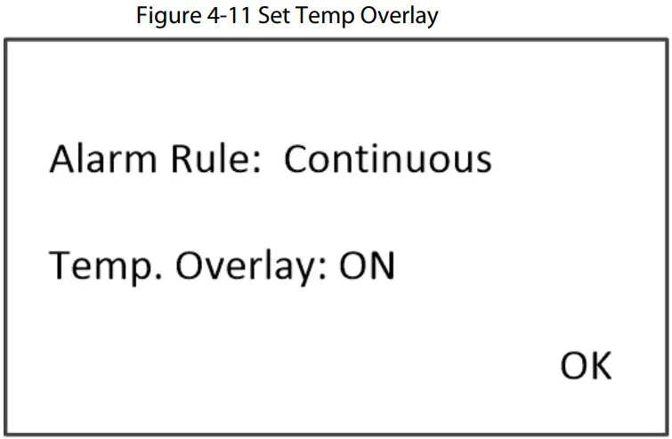 dahua isc d106 Walk Through Metal Detector - Set Temp Overlay