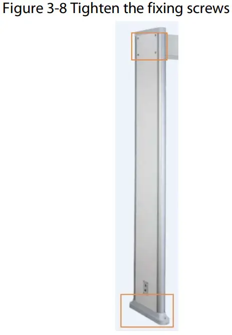 dahua isc d106 Walk Through Metal Detector - fixing screw