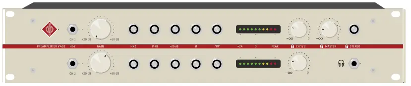 NEUMANN 2-CH Microphone Preamplifier