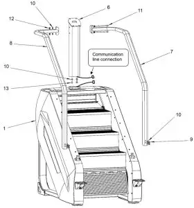 Connecting communication lines & assembling arm rests