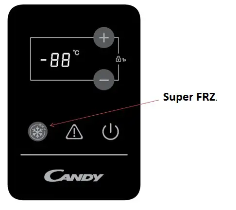 CANDY CHCH230LEG 230L Chest Freezer -- FREEZER OPERATION