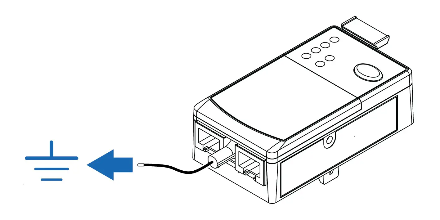 Anybus E300-MBTCP E300 Communication Module for Modbus TCP -Connecting to Ground